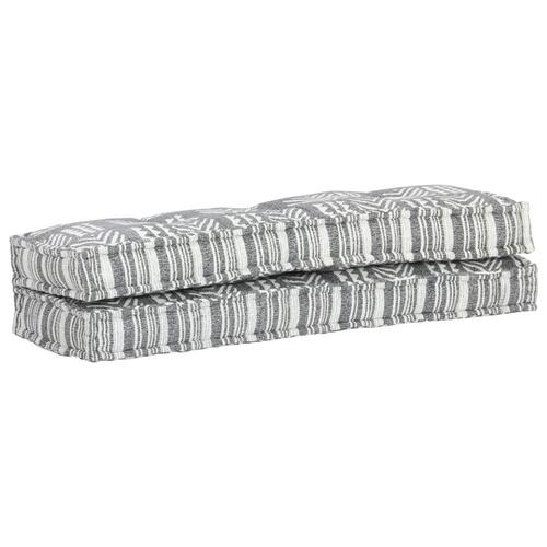 Hynde til pallesofa stof patchwork grå