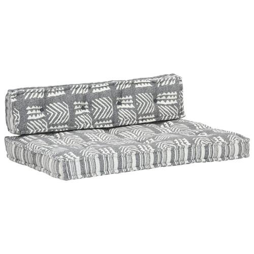 Hynde til pallesofa stof patchwork grå