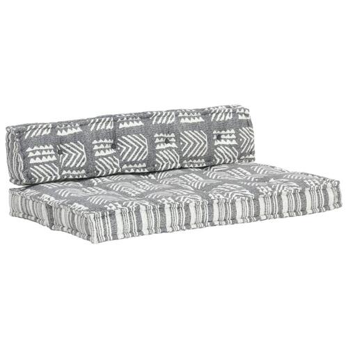 Hynde til pallesofa stof patchwork grå