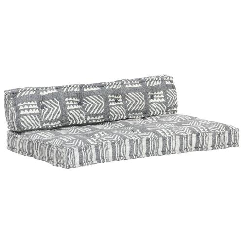 Hynde til pallesofa stof patchwork grå