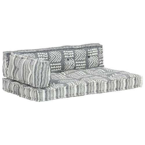 Hynde til pallesofa stof patchwork grå