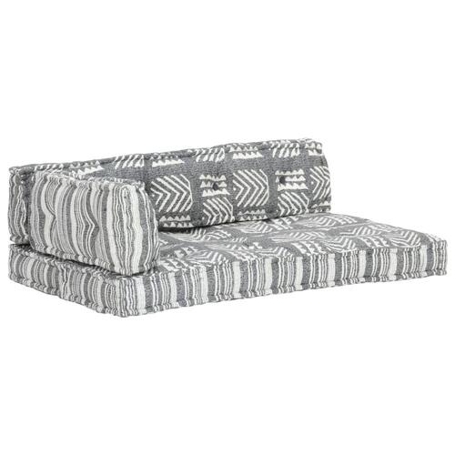 Hynde til pallesofa stof patchwork grå