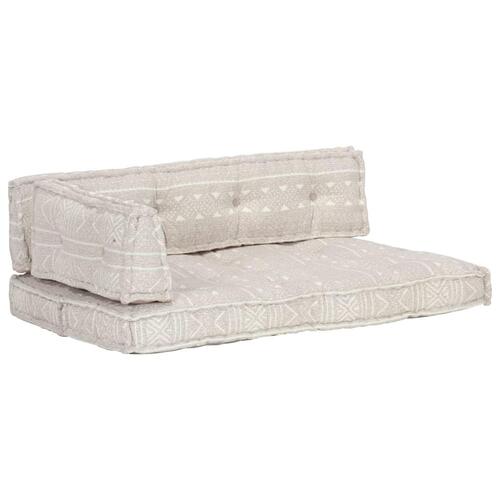 Hynde til pallesofa stof patchwork lysebrun