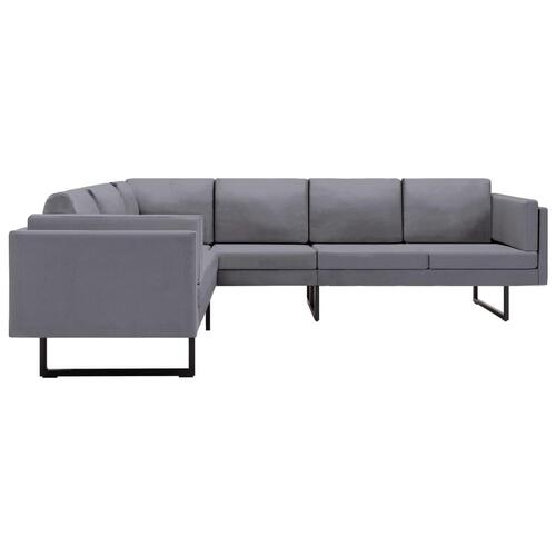 Hjørnesofa stof lysegrå