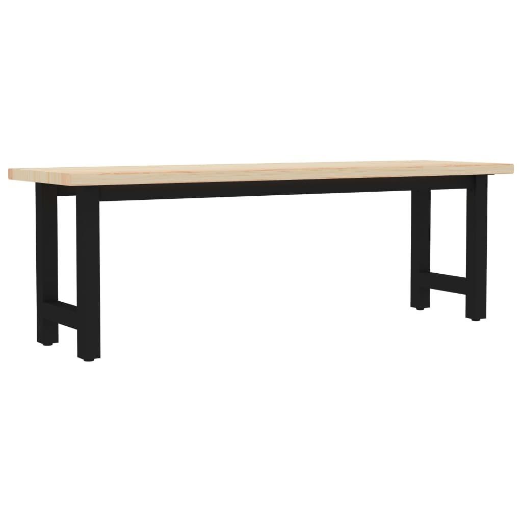 Bænk 155 x 40 x 45 cm fyrretræ