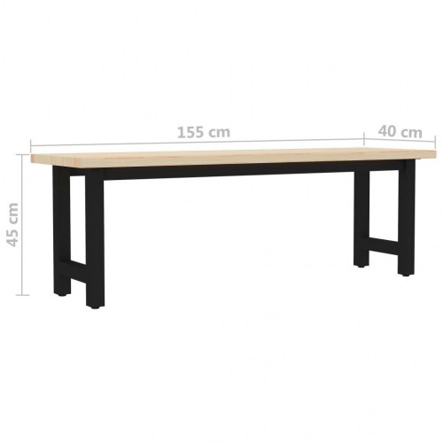Bænk 155 x 40 x 45 cm fyrretræ