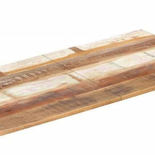 Bordplade 60x120 cm 15-16 mm rektangulær massivt genbrugstræ