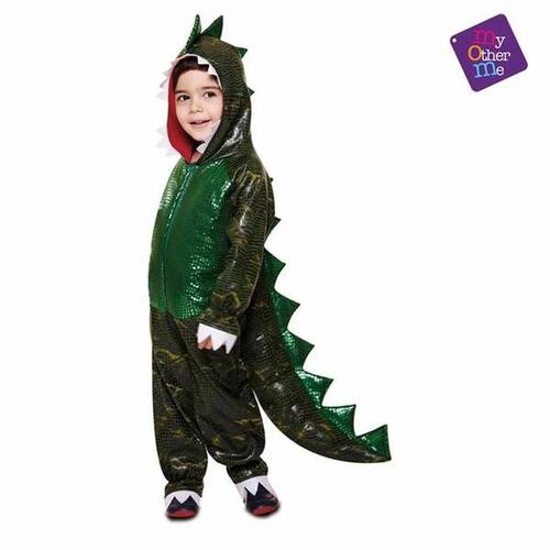 Kostume til børn T-Rex Grøn 7-9 år