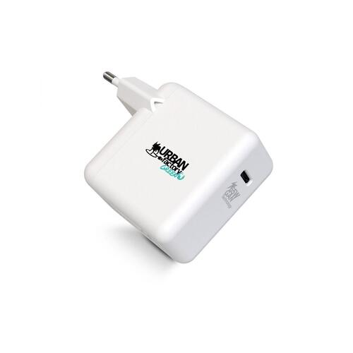Vægoplader + USB kabel Urban Factory GSC65UF Hvid