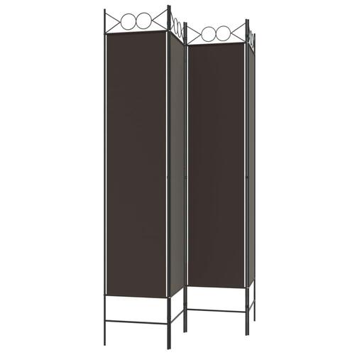 4-panels rumdeler 160x200 cm stof brun