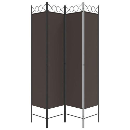 4-panels rumdeler 160x200 cm stof brun