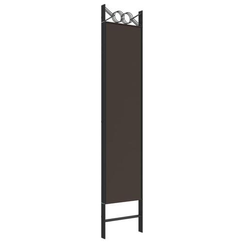 4-panels rumdeler 160x200 cm stof brun