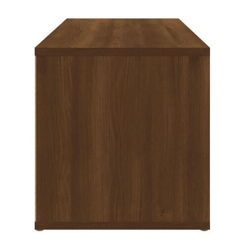 Tv-bord 80x34x36 cm konstrueret træ brun egetræsfarve
