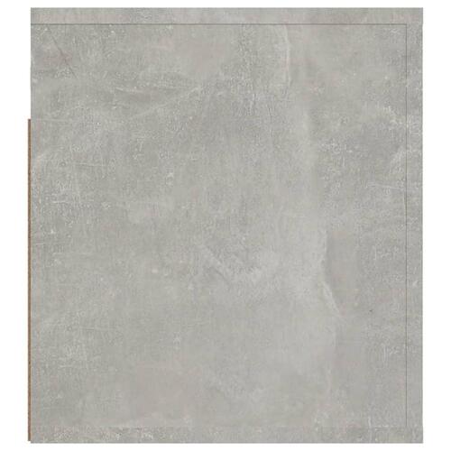 Væghængt sengebord 50x36x40 cm betongrå