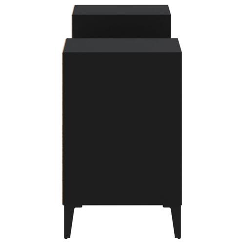 Tv-bord 160x35x55 cm konstrueret træ sort