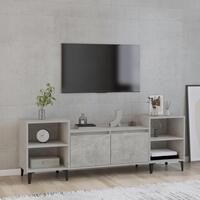 Tv-bord 160x35x55 cm konstrueret træ betongrå