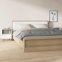 Sengeborde 2 stk. 40x35x50 cm hvid