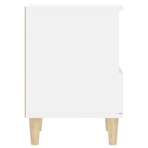 Sengeborde 2 stk. 40x35x50 cm hvid