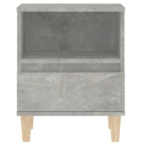 Sengebord 40x35x50 cm 2 stk. betongrå