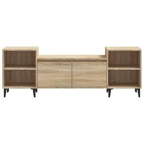 Tv-bord 160x35x55 cm konstrueret træ sonoma-eg