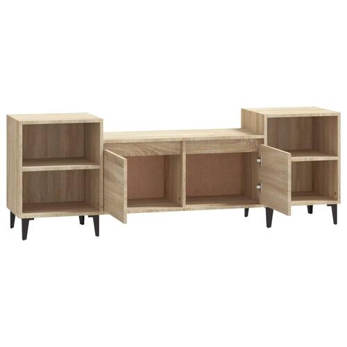 Tv-bord 160x35x55 cm konstrueret træ sonoma-eg