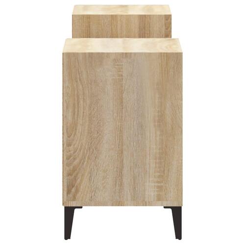 Tv-bord 160x35x55 cm konstrueret træ sonoma-eg