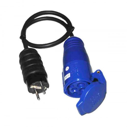 EDM Kabeladapter 46009 - PVC, IP44, 230/250 V, 16 A (blå/sort)
