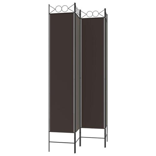 4-panels rumdeler 160x220 cm stof brun