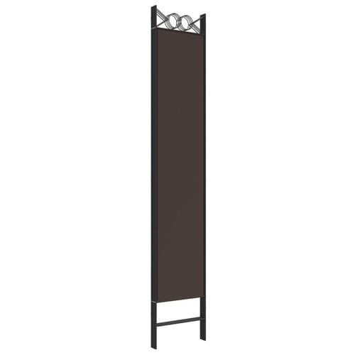 4-panels rumdeler 160x220 cm stof brun