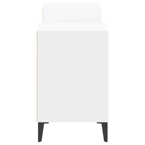 Tv-bord 160x35x55 cm konstrueret træ hvid