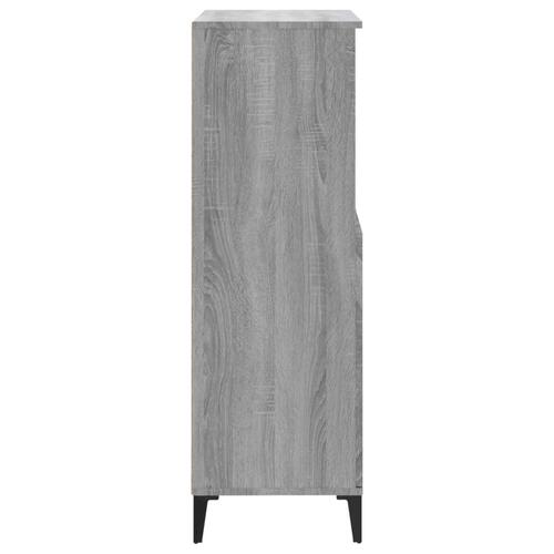 Skab 60x36x110 cm konstrueret træ Grå sonoma-eg