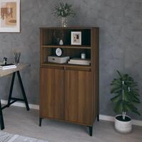 Skab 60x36x110 cm konstrueret træ brun egetræsfarve