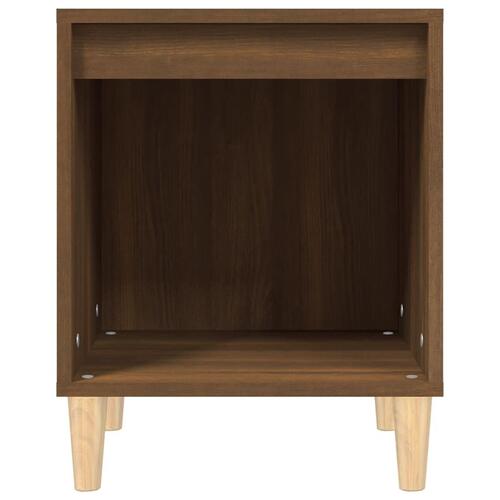 Sengeborde 2 stk. 40x35x50 cm brun egetræsfarve