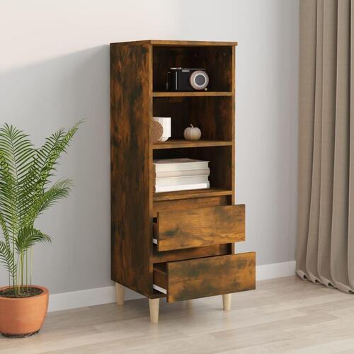 Skab 40x36x110 cm konstrueret træ røget egetræ
