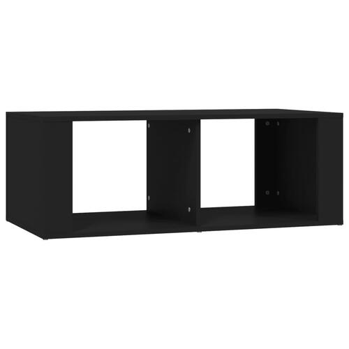 Sofabord 100x50x36 cm konstrueret træ sort