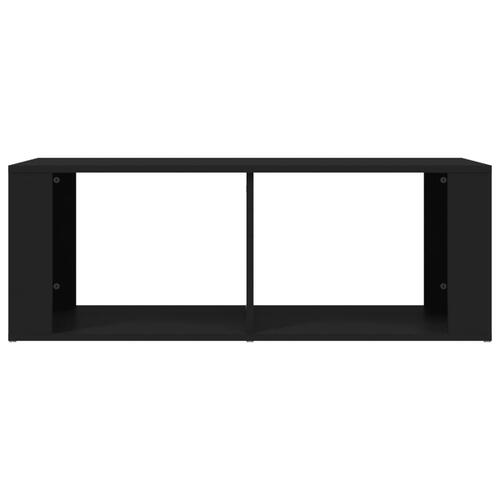 Sofabord 100x50x36 cm konstrueret træ sort