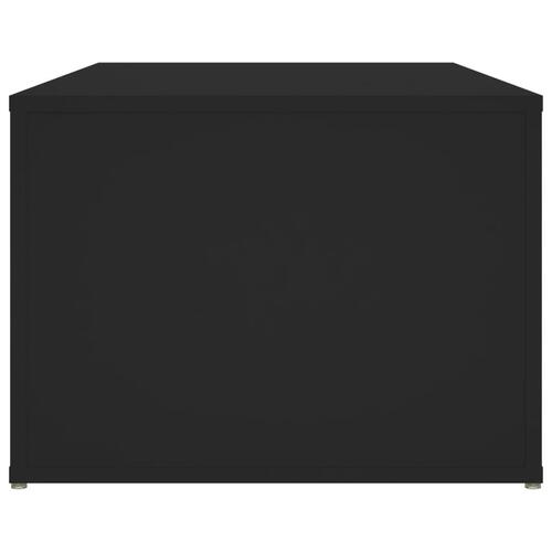 Sofabord 100x50x36 cm konstrueret træ sort