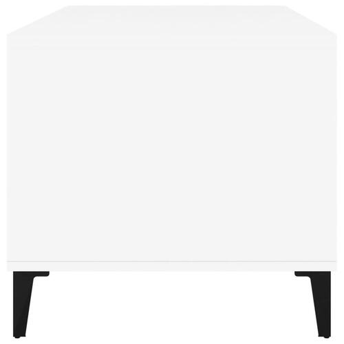 Sofabord 90x49x45 cm konstrueret træ hvid