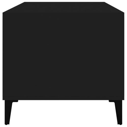 Sofabord 90x49x45 cm konstrueret træ sort