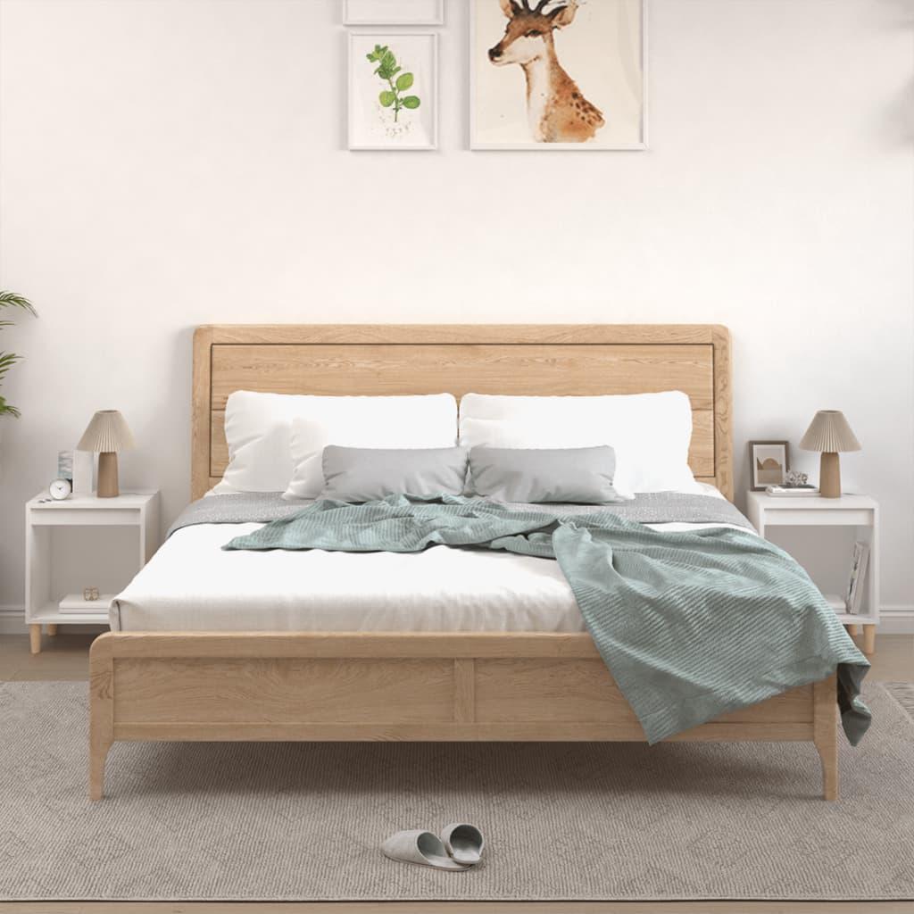 Sengeborde 2 stk. 40x35x50 cm hvid