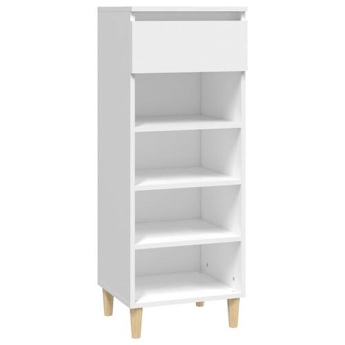 Skoreol 40x36x105 cm konstrueret træ hvid