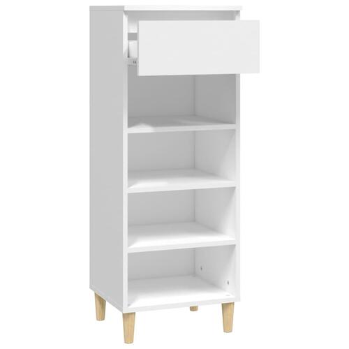 Skoreol 40x36x105 cm konstrueret træ hvid