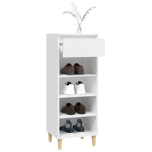 Skoreol 40x36x105 cm konstrueret træ hvid