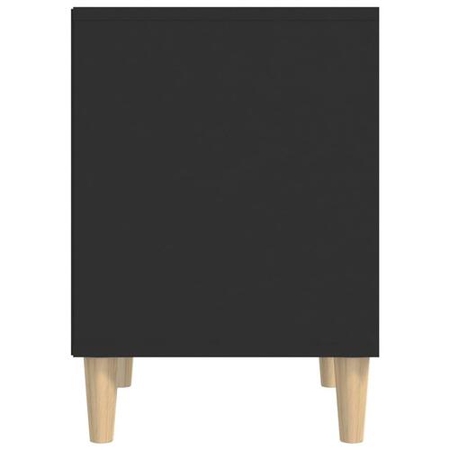 Sengeborde 2 stk. 40x35x50 cm sort