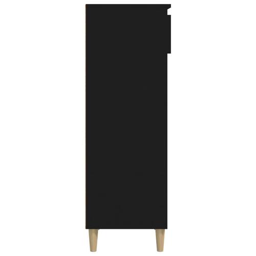 Skoreol 40x36x105 cm konstrueret træ sort
