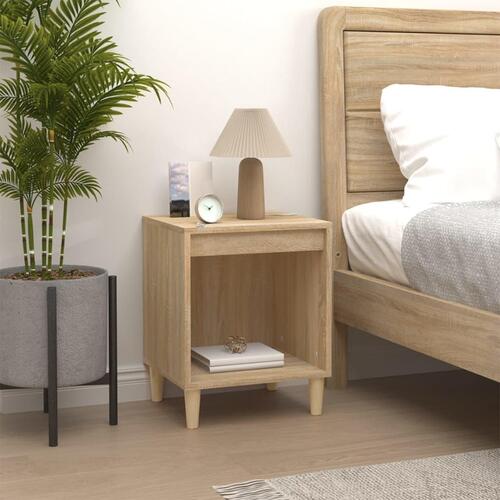 Sengeborde 2 stk. 40x35x50 cm sonoma-eg