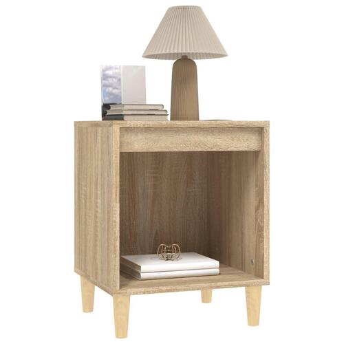 Sengeborde 2 stk. 40x35x50 cm sonoma-eg