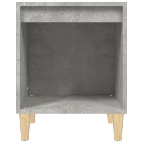 Sengebord 40x35x50 cm 2 stk. betongrå