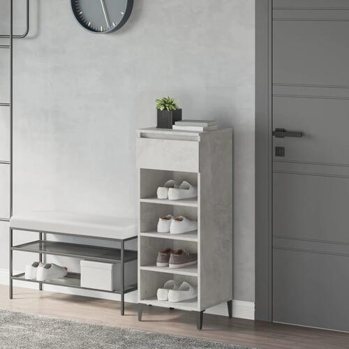 Skoreol 40x36x105 cm konstrueret træ betongrå