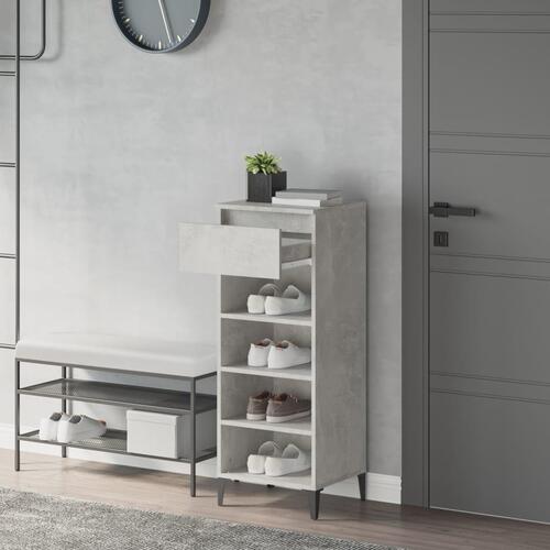 Skoreol 40x36x105 cm konstrueret træ betongrå